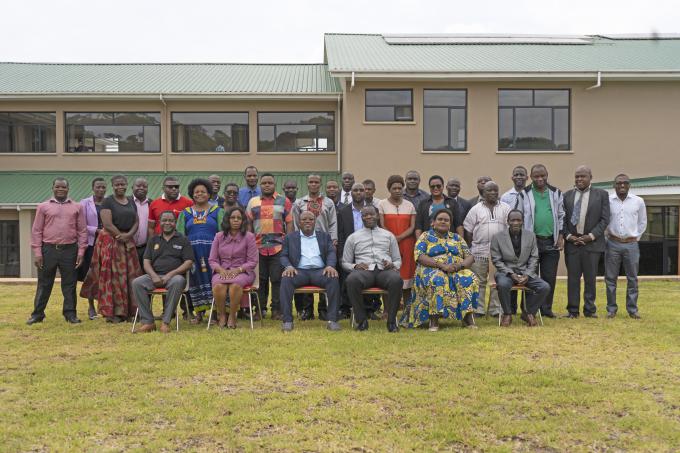 Group Photo of Participants at a Content Validation Workshop in Mponela