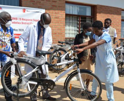 COVID-19 RELIEF ITEMS AND BICYCLES DONATED TO MBELWA DISTRICT COUNCIL